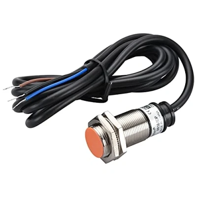 Bild av Heschen induktiv närhetssensor PR18 5DP cylindrisk typ, 5 mm avkänning, M18 rund, 12 24 VDC 3 sladd, skärmad, PNP, NO (normalt öppen) CE