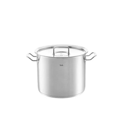 Bild av Fissler Original Profi Collection, hög kastrull (Ø 28 cm, 14 l) av rostfritt stål, krukor inklusive metalllock, invändig skala induktion