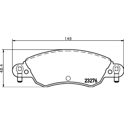 Bild av HELLA 8DB 355 019 431 Jeu de plaquettes frein contact signal d&#039;usure inclus avec vis d&#039;étrier accessoires CITROËN: C5 I 5 portes