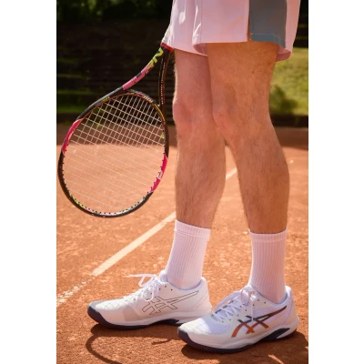 Bild av Asics Solution Swift FF 2 CLAY Tennisskor för grus, Storlek: 44, White/nova orange Textil/syntet