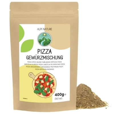 Bild av Pizzakrydda 400g från Alpi Nature, pizzakryddablandning, italiensk kryddblandning, italienska kryddor, örter, örtkryddor för pizzasås och specialiteter