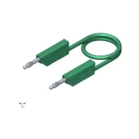 Bild av SKS Hirschmann CO MLN SIL 50/1 Testledning [Lamellanslutning 4 mm Lamellanslutning mm] 0,50 m Grön 1 st