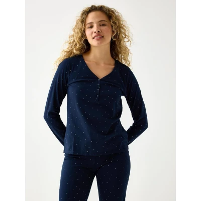 Bild av Lindex Pyjamasöverdel, Storlek: 34, Navy