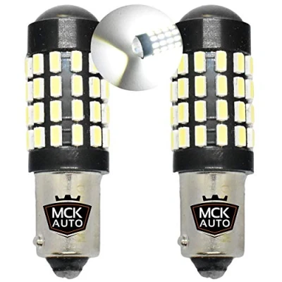 Bild av MCK Auto H21W BAY9s LED Canbus lampor omvänd parkeringsidoljus vit mycket ljus och utan fel kompatibel med 420d 420i 435i 440i EA7L1 2 glödlampor förändra din resa