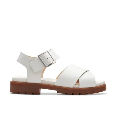Bild av Clarks dam Orinoco Cross Sandal, Off White Lea, 3,5 UK, 36 EU