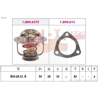 Bild av EPS 1.880.637 Thermostat d&#039;eau 82 54 Made in Italy OE Equivalent avec joint d&#039;étanchéite NISSAN: TERRANO 2, Pick Up, FORD: Maverick SUV