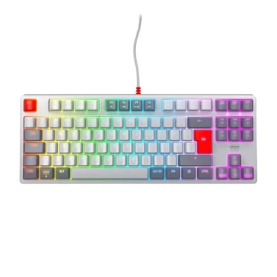 Bild av CHERRY XTRFY K4V2 TKL, Trådbundet Gaming Tangentbord Utan Numerisk Knappsats, Pan Nordisk Layout (QWERTY), RGB Belysning, Mekaniska MX2A RED Brytare, Retro
