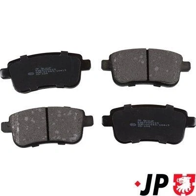 Bild av JP GROUP 4363700210 Jeu de plaquettes frein Essieu arrière contact signal d&#039;usure exclu RENAULT: MEGANE 3 Coupe, SCENIC 3,