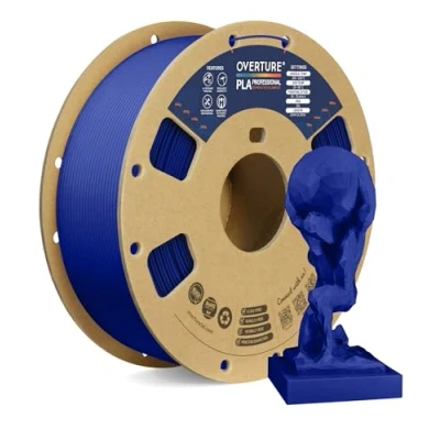 Bild av OVERTURE PLA Plus (PLA+) Filament 1,75 mm Professionellt förstärkt med ökad hållfasthet,Premium 1 kg (2,2 lbs), Dimensionell noggrannhet sannolikhet +/ 0,02 mm(Mörkblå)