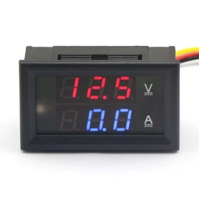 Bild av ARCELI Digital multimeter, 00203 modell, dubbel LED display voltmeter, DC 4,5 30 V amperemätare 0 50 A, spänningsströmmätare, voltförstärkare panelmonitor för bil motor