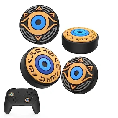 Bild av IINE Joycon Thumb Grip Caps, joystickskydd för speltema kompatibelt med Nintendo Switch/OLED/Switch Lite, silikonjoysticksskydd Switch Joy Cons (för kontroll)