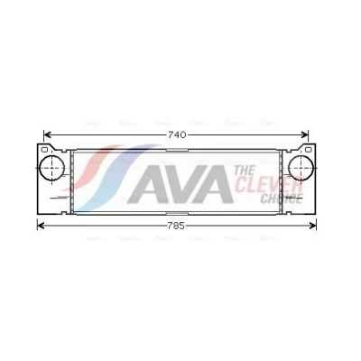 Bild av AVA COOLING SYSTEMS MSA4370 Intercooler MERCEDES BENZ: Viano