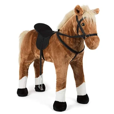 Bild av Small Foot Wooden Hobby Horse Brown Standing with Sound