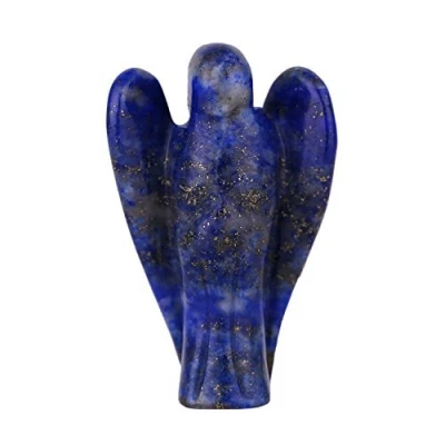 Bild av Morella ädelsten lapis lazuli ängel lyckobringare skyddsängel att ta med 3,5 cm i sammetspåse