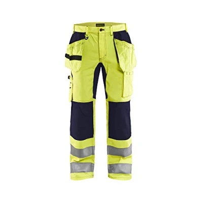 Bild av VARSELBYXA 1552 1811 STRETCH VARSELGUL/MARINBLÅ C144 Beijerbygg Byggmaterial