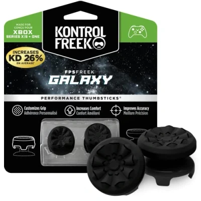 Bild av KontrolFreek FPS Freek Galaxy Black för Xbox One och Series X kontroll 2 prestanda tumkontroller 1 High Rise, Mid Rise Svart (begränsad utgåva)