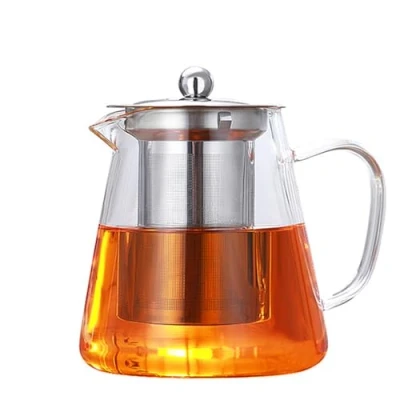 Bild av PluieSoleil tekanna i glas 450 ml för en med värmebeständigt rostfritt stål perfekt te och kaffe (450 ml)