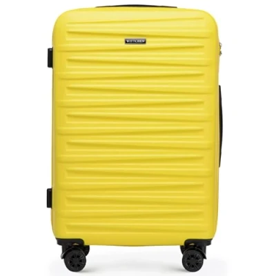 Bild av WITTCHEN Skyspeed Line Medium Resväska Hårdskal ABS med hjul Trolley Kombinationslås Teleskophandtag 4 Gul