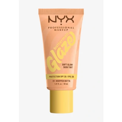 Bild av NYX Professional Makeup Buttermelt Glaze Tint, Foundation SPF30 upp till 12 timmars hållbarhet, piskad butta