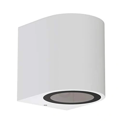 Bild av ledscom.de vägglampa ALSE för utomhusbruk, IP54, downlight, vit matt, rund, 1x GU10 max. 35W, utomhusbelysning, vägglampa, väggbelysning, Gu10,