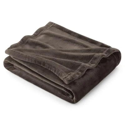 Bild av Bedsure Flanell sofffilt 150x200cm Extra mjuk 100% mikrofiber Vändbar 90 sängfilt Andningsfärgad brun filt