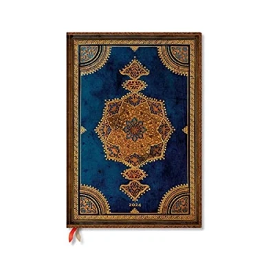 Bild av Safavid Indigo (Safavid Binding Art) Grande 12 month Dayplanner 2024