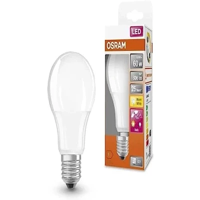 Bild av OSRAM STAR+ LED lampa med E27 sockel, varmvit (2 700 K), 9 W, skymningssensor, klassisk glödlampsform, ersättning för 60 W glödlampa, matt, DAYLIGHT SENSOR CLASSIC A