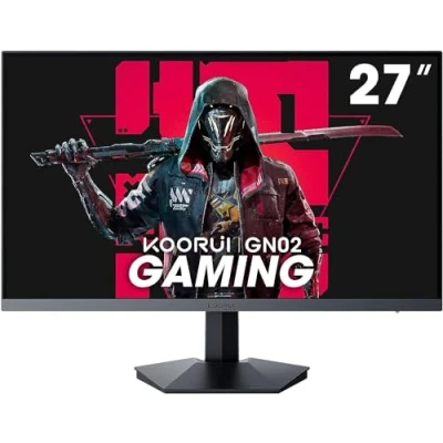 Bild av KOORUI 27 tums spelskärm, PC skärm 240 Hz, FHD, 1 ms, Adaptive Sync (1920 x 1080p, DCI P3 90%, SRGB 100%, HDMI, DisplayPort, VESA 75 75)