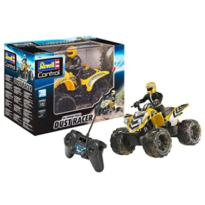 Bild av Revell Control Quadbike New Dust Racer I skala 1:10 Perfekt För racingentusiaster från 8 år Stora däck MHz fjärrkontroll inomhus och utomhusbruk Fjärrstyrd fyrhjuling