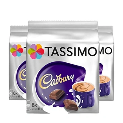 Bild av TASSIMO CADBURY varm choklad x 3 pack, totalt 24 T skivor kapslar