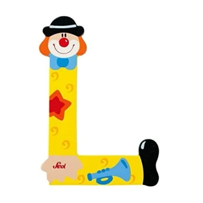 Bild av Trudi 81748 bokstav clown L, färgsorterad.