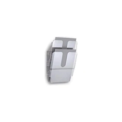 Bild av Durable 1709008400 broschyrställ vägg Flexiplus 2, A4 stående) 1 set, transparent