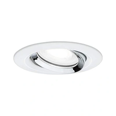 Bild av Paulmann 936.73, Nedtryckbar spotlight, GU10, 1 lampor, LED, 4000 K, Krom, Vit