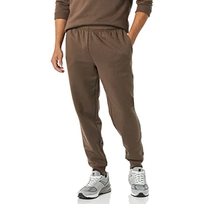 Bild av Amazon Essentials Men&#039;s Joggingbyxa fleece, Mellanbrun, M