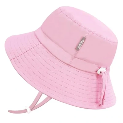 Bild av Jan &amp; Jul flicka snabbtorkande solhatt för simning, vikbar strandhatt småbarn och barn (L: 25 år, Rosa sorbet), sorbet, 2 5 år