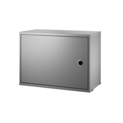 Bild av String Furniture Cabinet w/ Swing Door Skåp Grey W: 58 x D: 30 H: 42