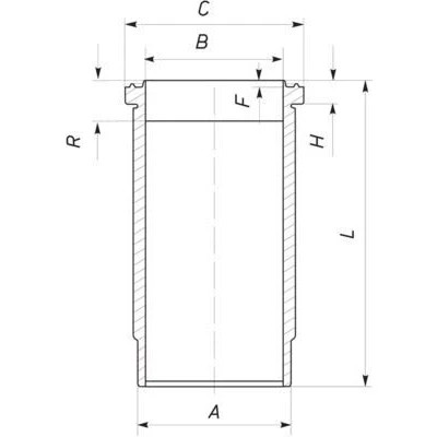 Bild av Cylinderhylsa MAHLE 037 WN 30 01