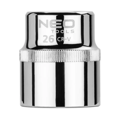 Bild av NEO TOOLS 08 026 Clé à douille 1/2 3124 26 mm Acier chrome vanadium SuperLock