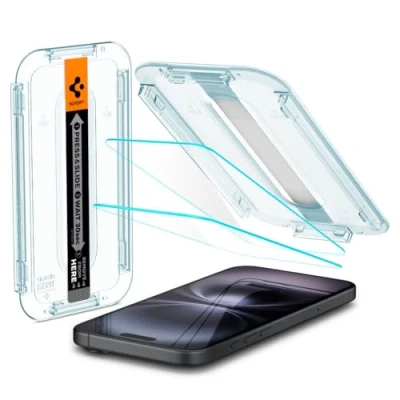 Bild av Szkło Hartowane Spigen Glas.Tr Ez Fit 2 Pack Iphone 15 Clear