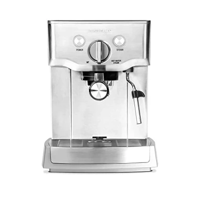 Bild av Gastroback 42709 Design Espresso Pro, espressomaskin med skärmhållare, mjölkskumningsmunstycke, 15 bar, 1,5 L, termoblockvärmesystem, 18/8 rostfritt stål