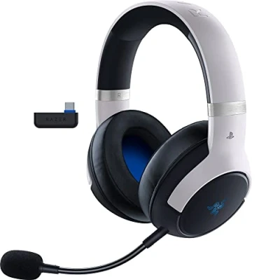 Bild av Razer Kaira Pro HyperSpeed Haptiskt trådlöst spelheadset med flera plattformar (trådlös hyperhastighet, hyperSense Haptic, 50 mm titanhögtalare) Svart Vit