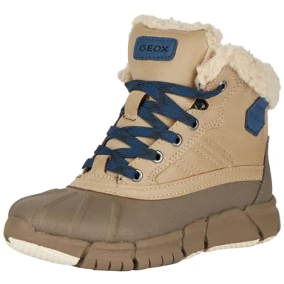 Bild av Geox J Flexyper B ABX ankelstövel för pojkar, Beige Blå, 11.5 UK Child