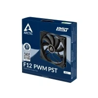 Bild av ARCTIC F12 PWM PST PC fläkt, 120 mm husfläkt, husfläkt med standardhus, anslutning (PWM Sharing Technology), reglerar varvtalet synkront, 230 1350 varv/min Svart