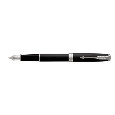 Bild av Parker Sonnet Matte Black Lacquer CT FP F