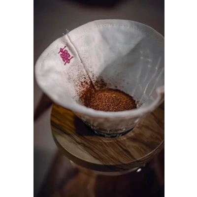 Bild av (3 pack) ATHIA 100 % bomull återanvändbara kaffefilter för Hario V60 (storlek 02/01) Pour Over kaffebryggare (1 4 koppar)
