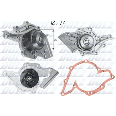 Bild av DOLZ A175 Pompe à eau avec poulie 74 AUDI: A6 C4 Avant, 100 Berline, V8