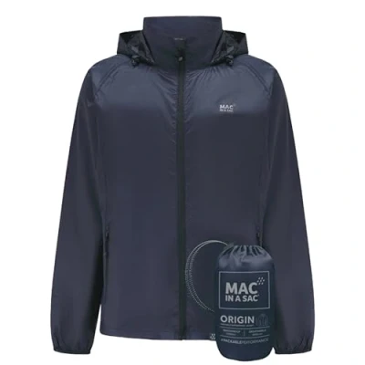 Bild av Mac in a Sac Origin II Vattentät packningsbar jacka för män och kvinnor, Marinblått Xsp, L