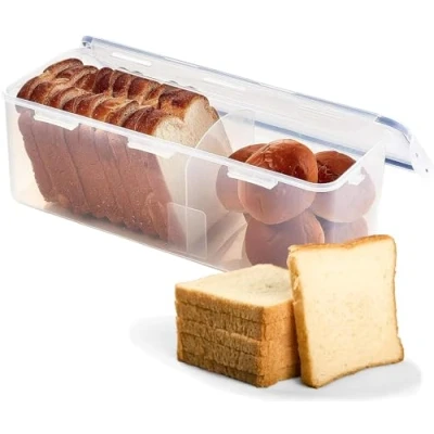 Bild av LOCK &amp; Easy Essentials förvaringslock/lufttät behållare, BPA fri, brödlåda, 21,1 kopp, transparent
