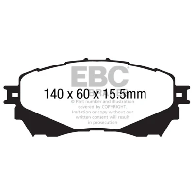 Bild av EBC Brakes DP42170R Jeu de plaquettes frein Essieu avant MAZDA: 6 3/5 portes, Berline, Break