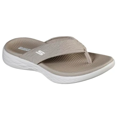 Bild av Skechers On The Go 600 Sunny Flip Flops för kvinnor, Mullvadsbrunt, 40 EU